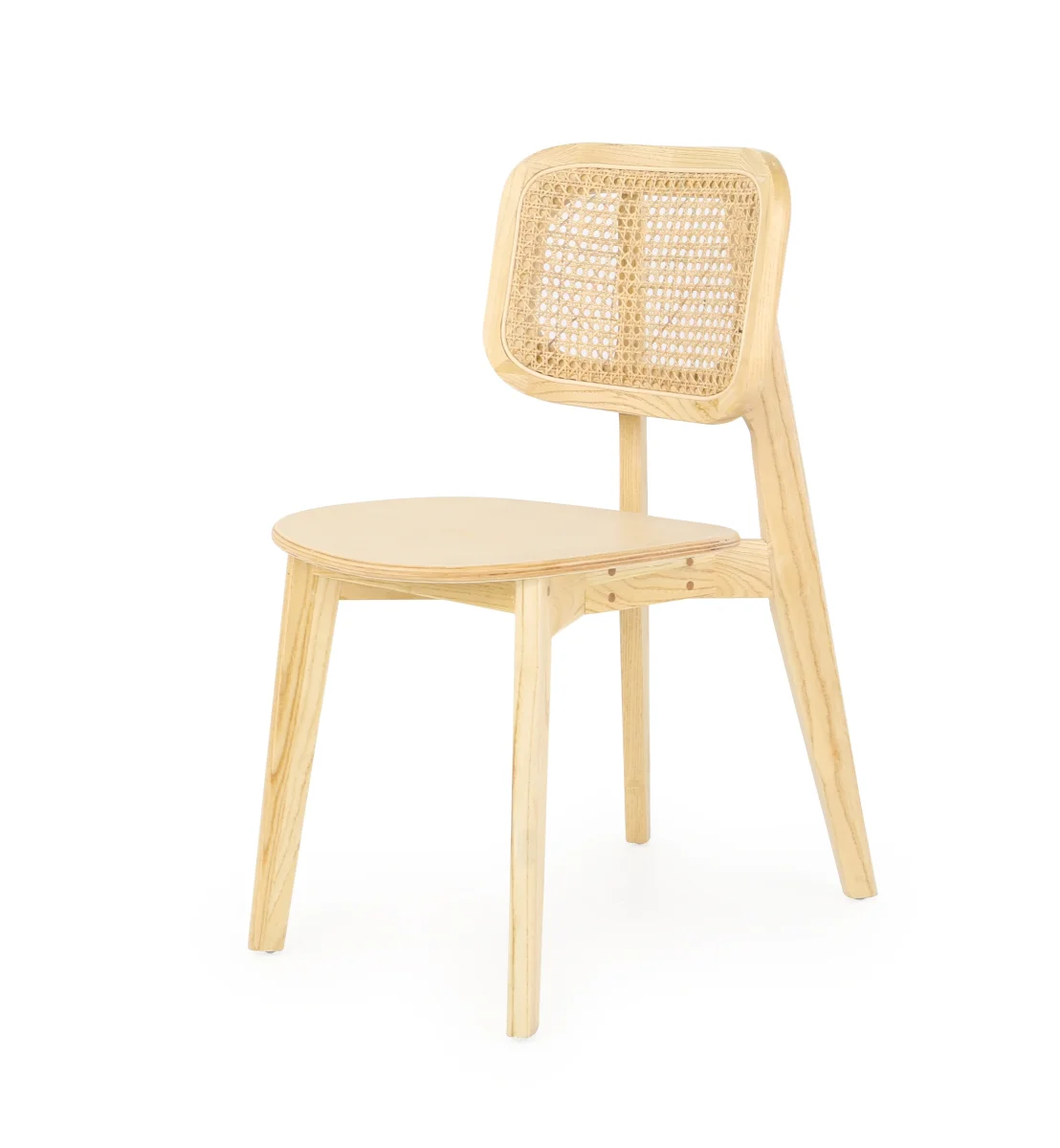Silla de comedor de madera de olmo natural Ibis - Imagen 3