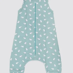 Pijama Burbuja Bambula Verde Elefantes
