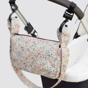 Bolsa de Carro Pequeña Impermeable Blanca Burdeos