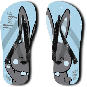 Sandalias Personalizadas Conejo Azul