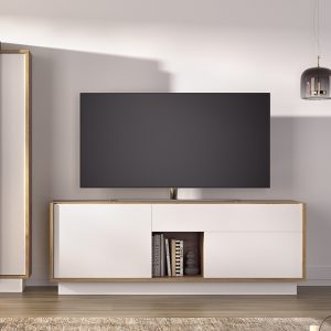 Mueble TV 2 puertas, hueco y cajón Parma