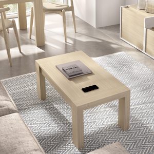 Mesa centro elevable pata rectangular Parma