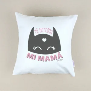 Cojín Personalizado rosa Mi heroína, Mamá