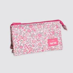 Estuche Portalápices Flores Nina Rosa